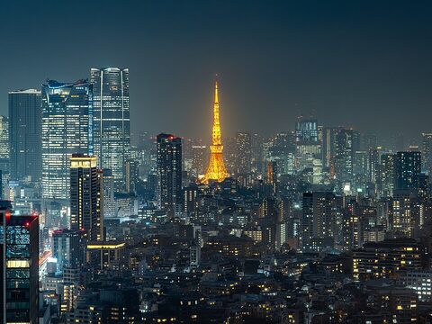 Tokyo at night